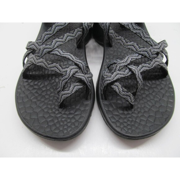 Chaco Updraft Eco Tread  Sandals Black Waves Womens Size 8 M (J105182) Excellent - Picture 7 of 12